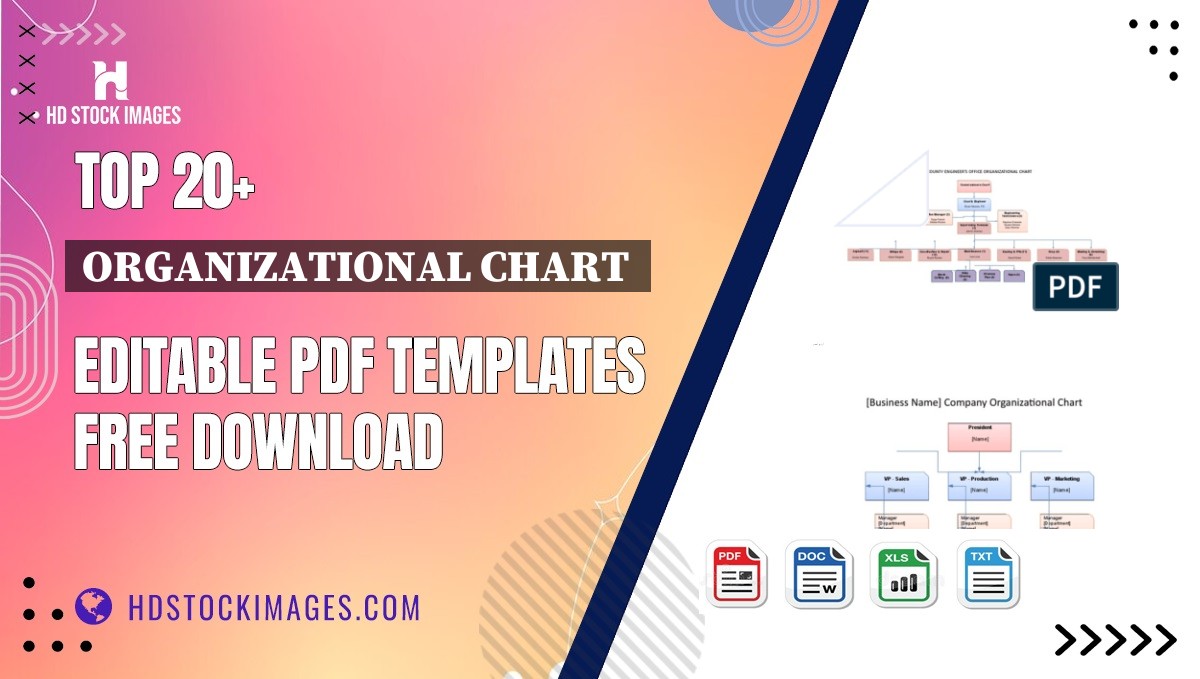 Top 20+ Organizational Chart  Editable PDF Templates Free Download