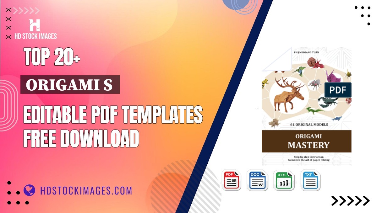 Top 20+ Origami S  Editable PDF Templates Free Download