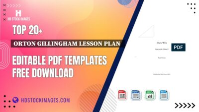Top 20+ Orton Gillingham Lesson Plan Editable PDF Templates Free Download