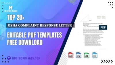 Top 20+ Osha Complaint Response Letter   Editable PDF Templates Free Download