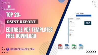 Top 20+ Osint Report   Editable PDF Templates Free Download