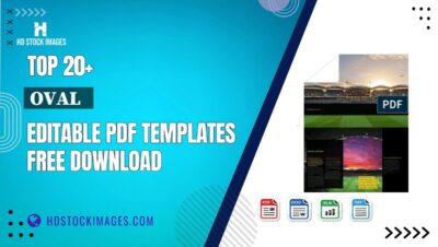 Top 20+ Oval   Editable PDF Templates Free Download