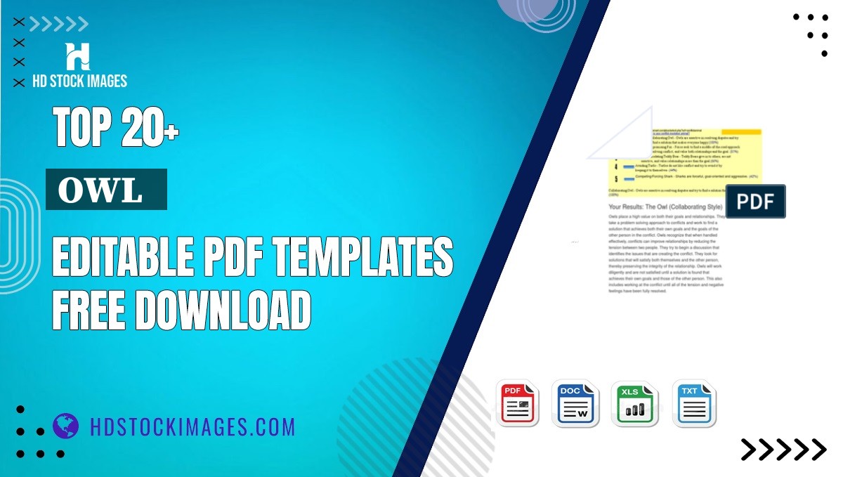 Top 20+ Owl   Editable PDF Templates Free Download