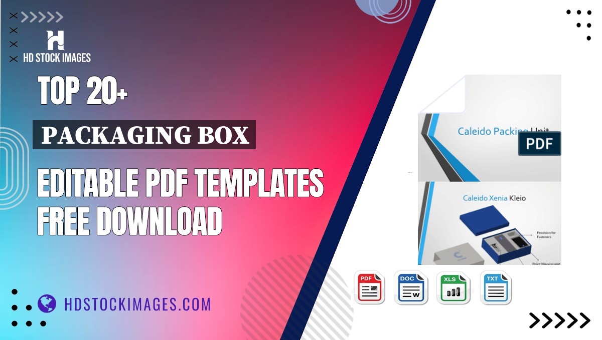 Top 20+ Packaging Box Editable PDF Templates Free Download