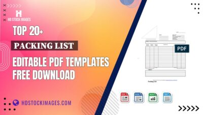 Top 20+ Packing List  Editable PDF Templates Free Download