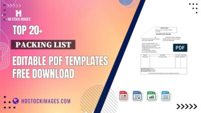 Top 20+  Packing List  Editable PDF Templates Free Download