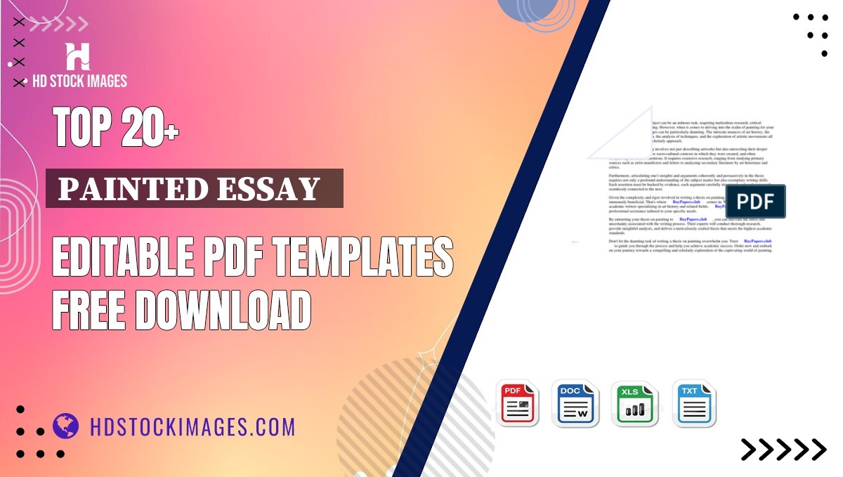 Top 20+ Painted Essay   Editable PDF Templates Free Download