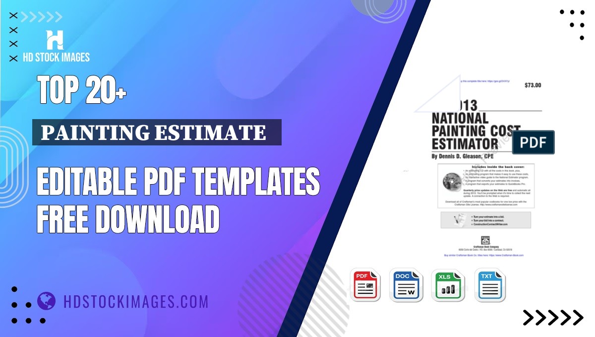 Top 20+ Painting Estimate   Editable PDF Templates Free Download