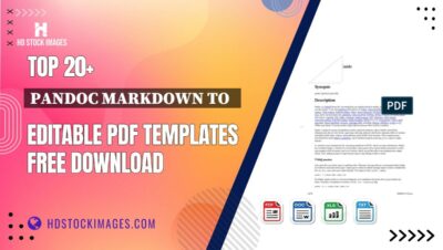 Top 20+ Pandoc Markdown To   Editable PDF Templates Free Download