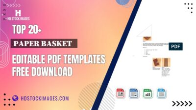 Top 20+ Paper Basket   Editable PDF Templates Free Download