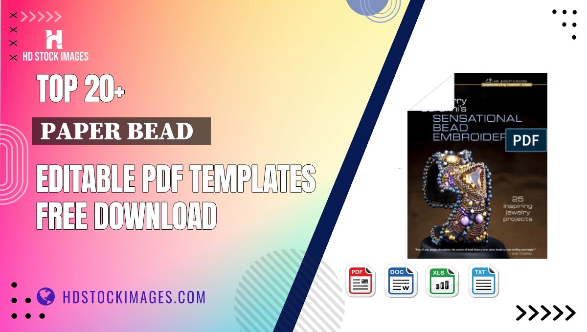 Top 20+ Paper Bead   Editable PDF Templates Free Download