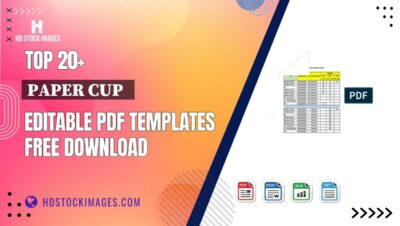 Top 20+ Paper Cup   Editable PDF Templates Free Download