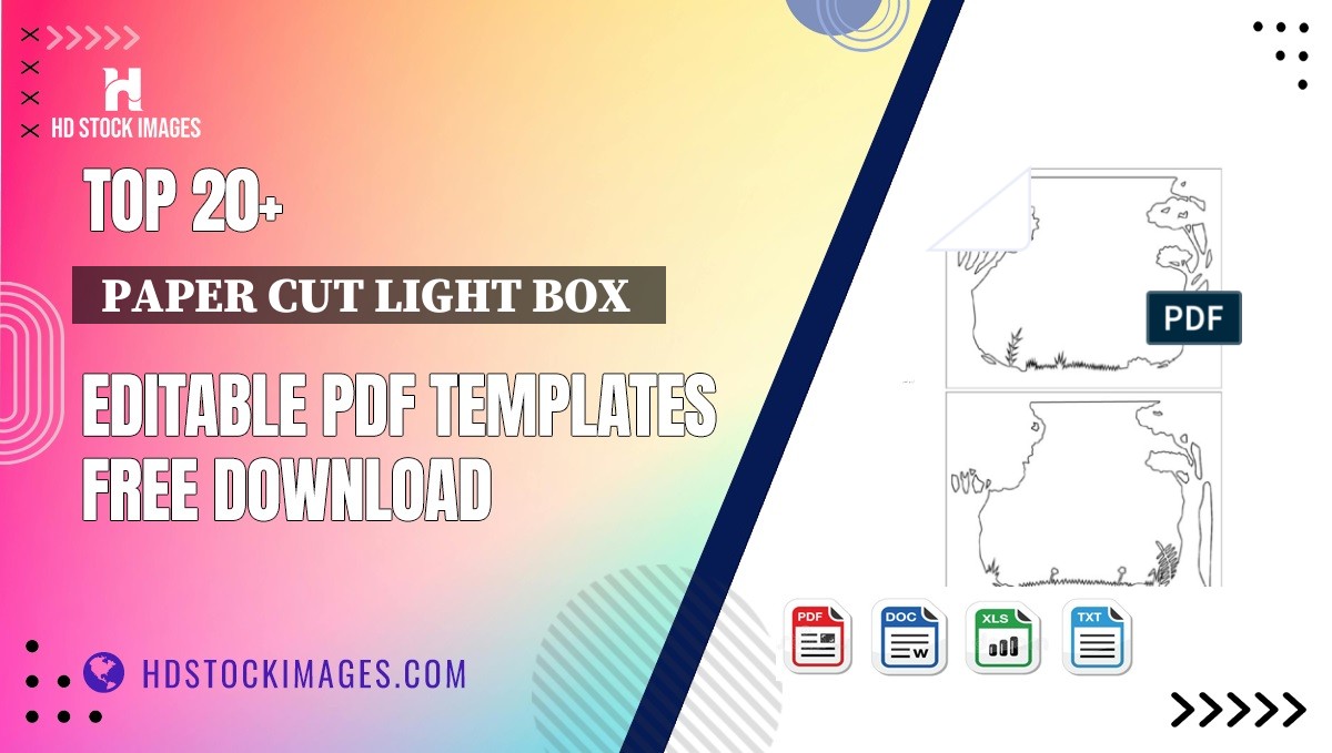 Top 20+  Paper Cut Light Box   Editable PDF Templates Free Download