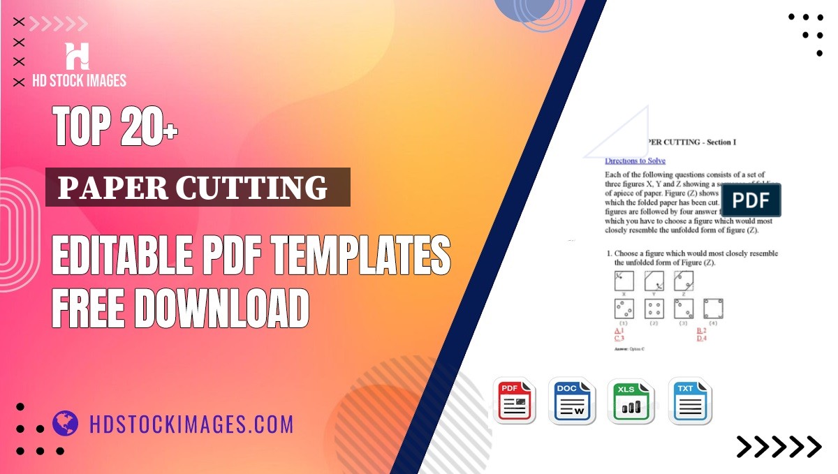 Top 20+ Paper Cutting   Editable PDF Templates Free Download