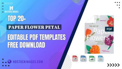 Top 20+ Paper Flower Petal Editable PDF Templates Free Download