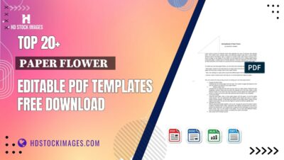 Top 20+ Paper Flower   Editable PDF Templates Free Download