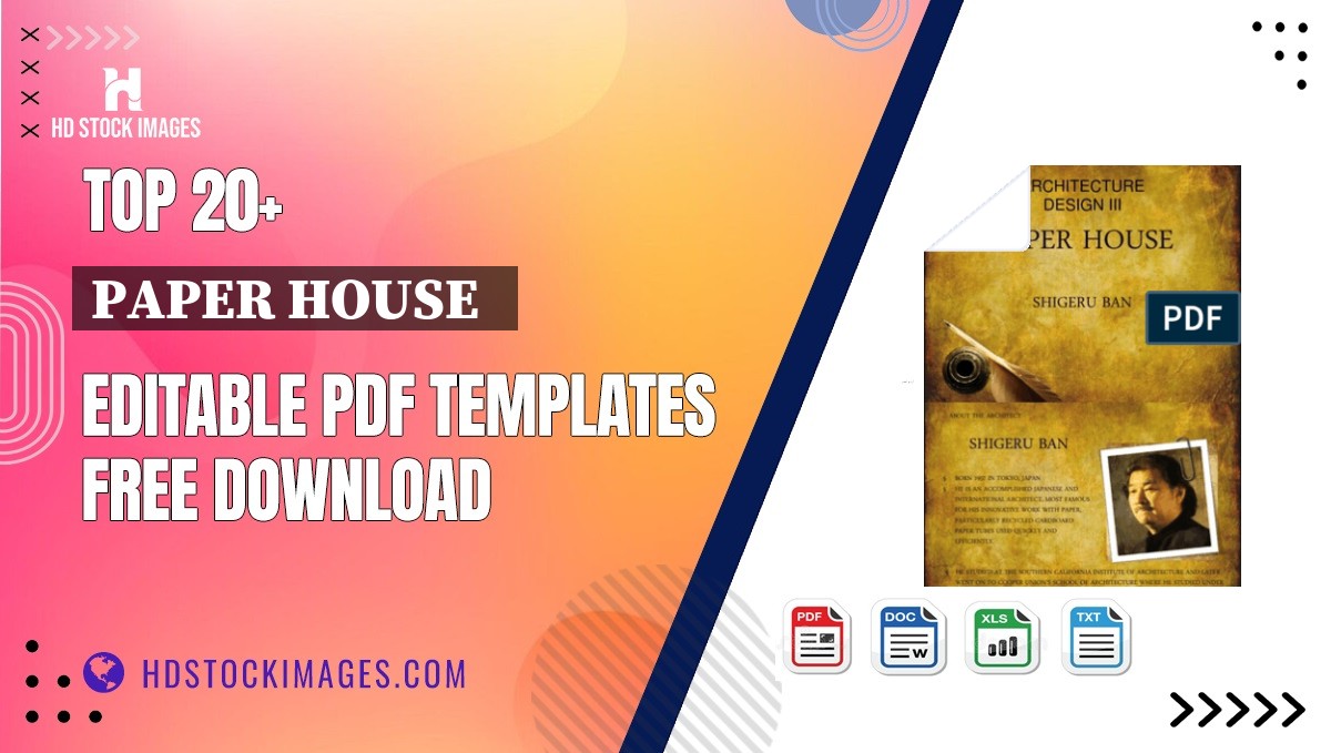 Top 20+ Paper House   Editable PDF Templates Free Download
