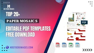 Top 20+ Paper Mosaic S Editable PDF Templates Free Download
