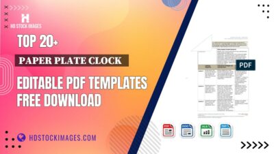 Top 20+ Paper Plate Clock   Editable PDF Templates Free Download