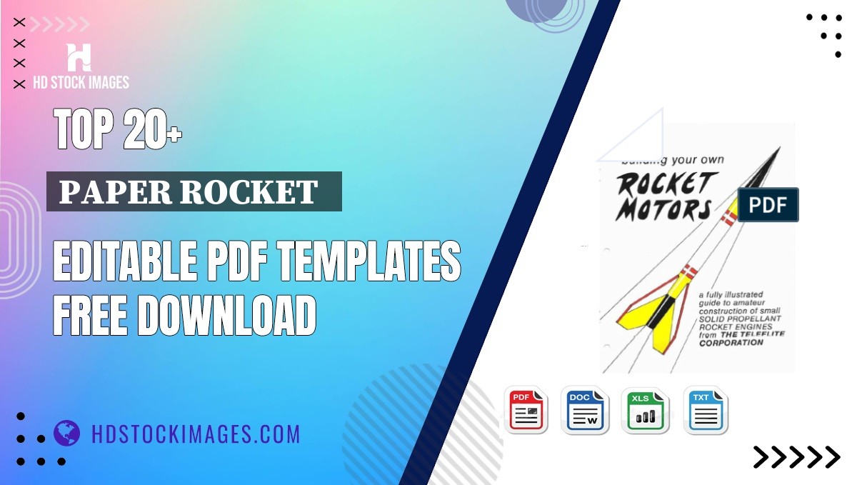 Top 20+ Paper Rocket   Editable PDF Templates Free Download