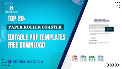 Top 20+ Paper Roller Coaster  Editable PDF Templates Free Download