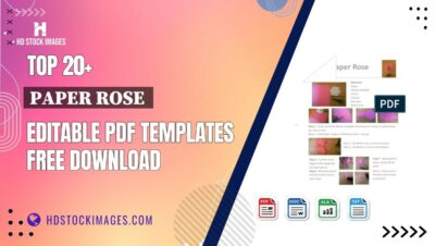 Top 20+ Paper Rose  Editable PDF Templates Free Download