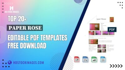 Top 20+ Paper Rose Editable PDF Templates Free Download