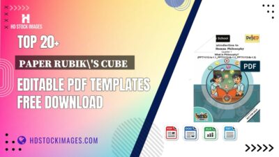 Top 20+ Paper Rubik's Cube   Editable PDF Templates Free Download