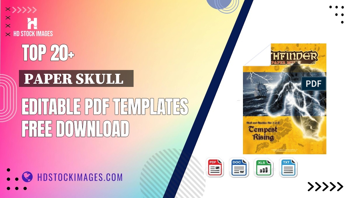 Top 20+ Paper Skull   Editable PDF Templates Free Download