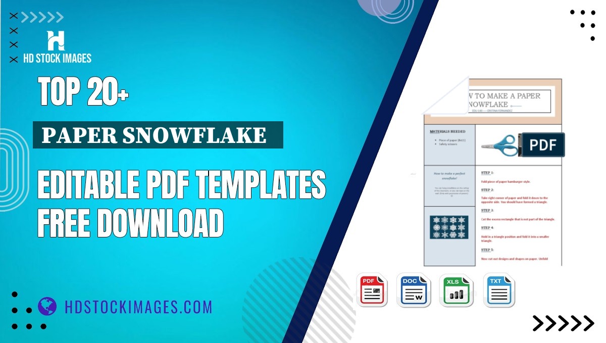 Top 20+ Paper Snowflake   Editable PDF Templates Free Download