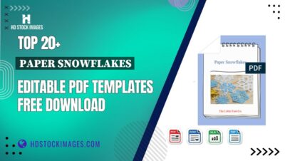 Top 20+ Paper Snowflakes Editable PDF Templates Free Download