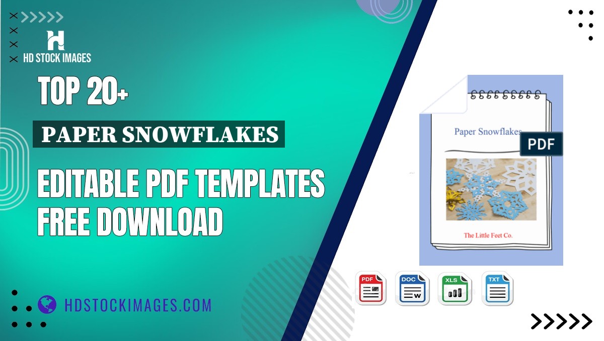 Top 20+ Paper Snowflakes Editable PDF Templates Free Download