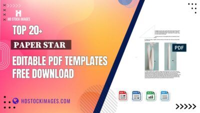 Top 20+ Paper Star   Editable PDF Templates Free Download