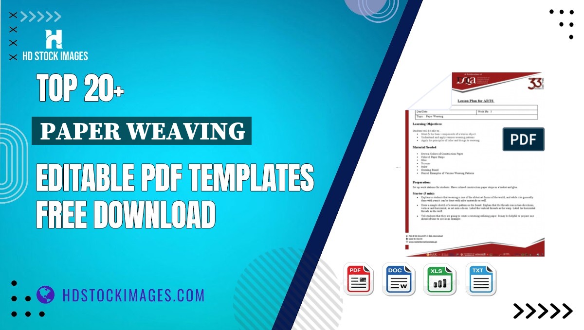 Top 20+ Paper Weaving Editable PDF Templates Free Download