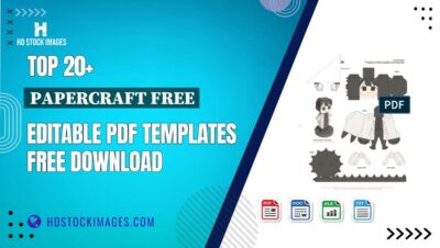 Top 20+ Papercraft Free Editable PDF Templates Free Download