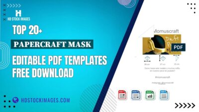 Top 20+ Papercraft Mask Editable PDF Templates Free Download