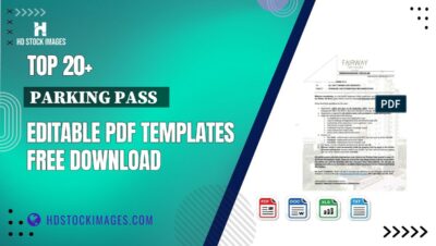 Top 20+ Parking Pass   Editable PDF Templates Free Download