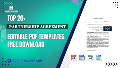 Top 20+  Partnership Agreement  Editable PDF Templates Free Download