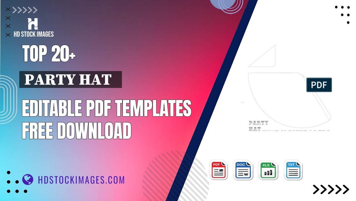 Top 20+ Party Hat   Editable PDF Templates Free Download