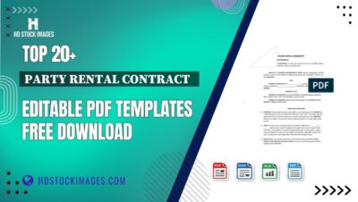 Top 20+ Party Rental Contract   Editable PDF Templates Free Download