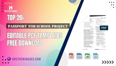 Top 20+ Passport  For School Project  Editable PDF Templates Free Download