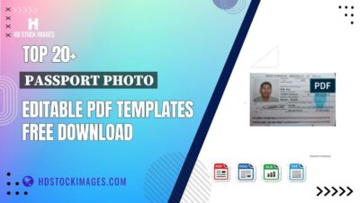 Top 20+ Passport Photo Editable PDF Templates Free Download