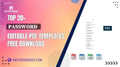 Top 20+ Password   Editable PDF Templates Free Download