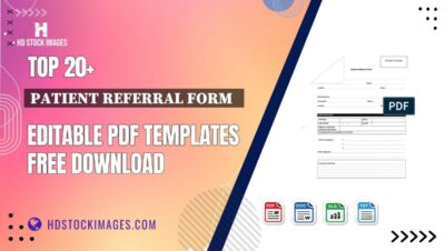 Top 20+ Patient Referral Form   Editable PDF Templates Free Download