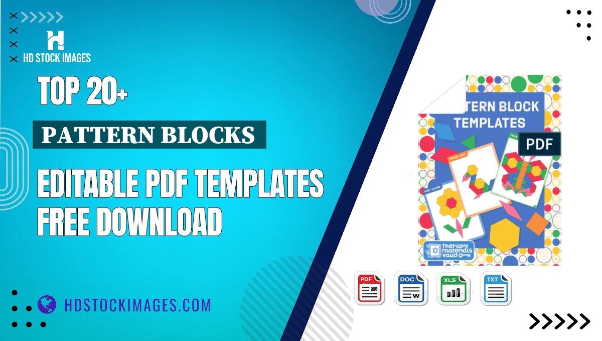 Top 20+ Pattern Blocks  Editable PDF Templates Free Download