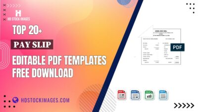 Top 20+ Pay Slip Editable PDF Templates Free Download