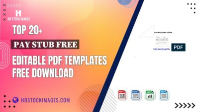 Top 20+ Pay Stub Free Editable PDF Templates Free Download