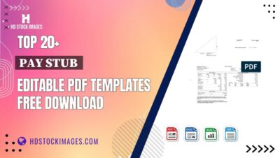 Top 20+ Pay Stub  Editable PDF Templates Free Download