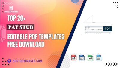 Top 20+ Pay Stub Editable PDF Templates Free Download