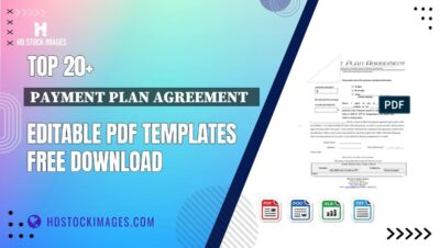 Top 20+ Payment Plan Agreement   Editable PDF Templates Free Download